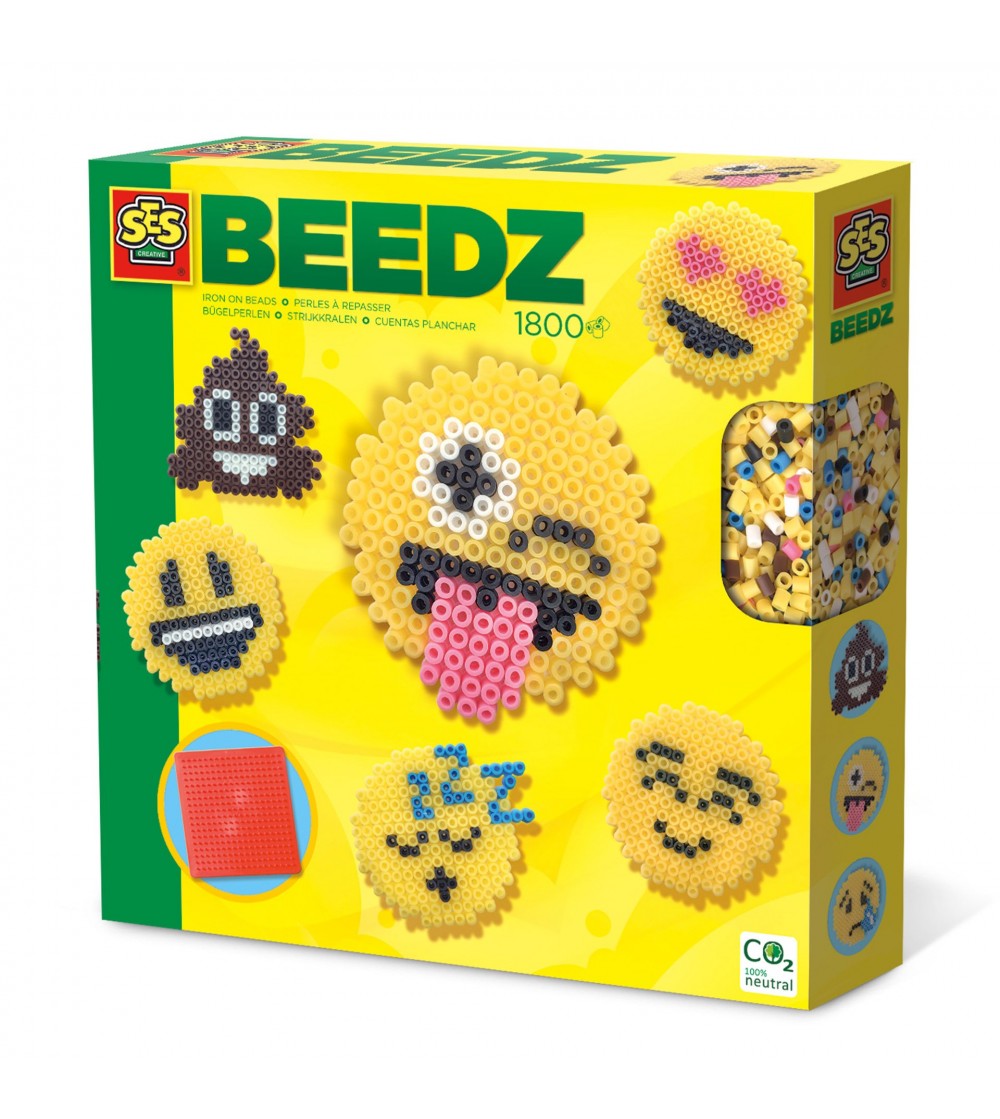 Set creativ Beedz - Margele de calcat Emoticoane - Mărgele de călcat
