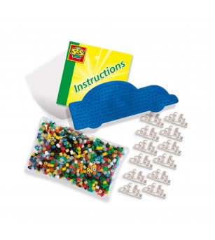 Set creativ Beedz - Margele de calcat Masina Glow in the Dark - Mărgele de călcat