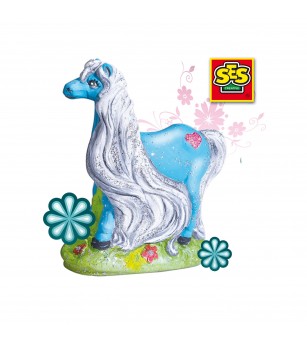Set creativ mulaj si pictura - Cal cu coama - Figurine de pictat