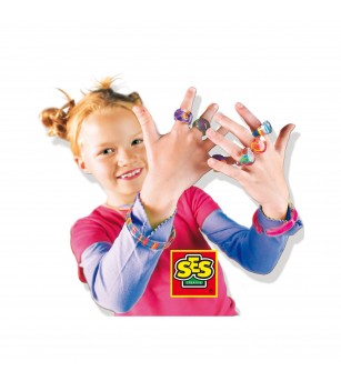 Set creativ pentru copii - Inele si bratari de decorat - Seturi cu mărgele și brățări