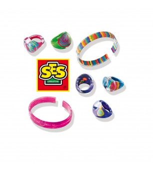 Set creativ pentru copii - Inele si bratari de decorat - Seturi cu mărgele și brățări