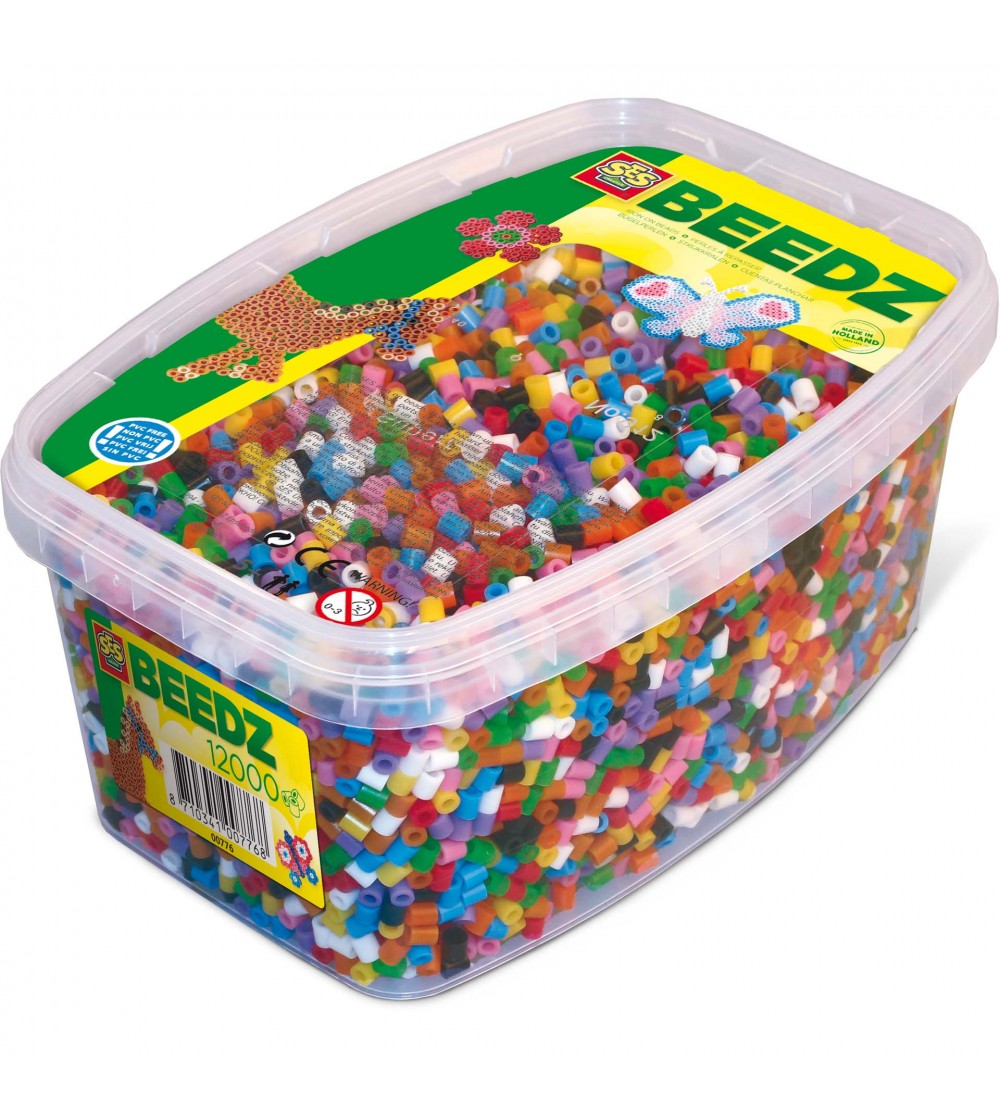 Set margele de calcat colorate pentru copii (12000 bucati) - Mărgele de călcat Set margele de calcat colorate pentru copii (12000 bucati) - Mărgele de călcat