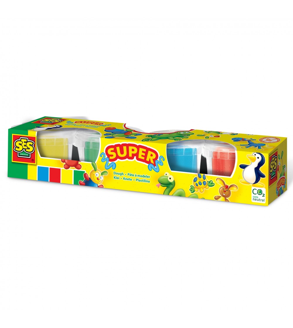 Plastilina extrem de sarata - 4 x 90 gr - Plastilină