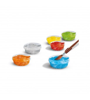 Set acuarele pasta glitter (guasa) - Acuarele, pensule, blocuri de desen Set acuarele pasta glitter (guasa) - Acuarele, pensule, blocuri de desen