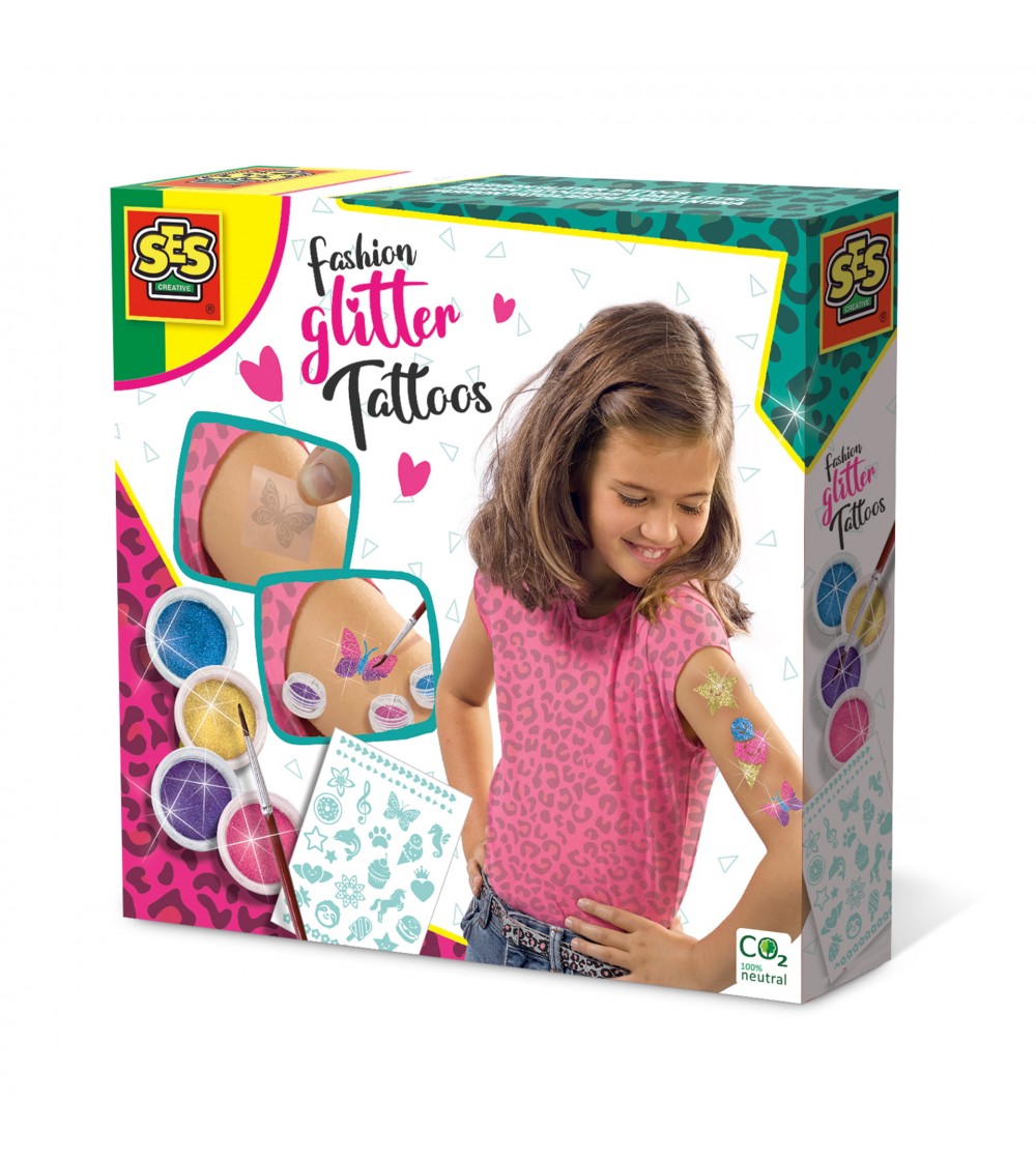 Set de tatuaje pentru copii - Personalizare in culori cu sclipici - Stickere copii și abțibilduri Set de tatuaje pentru copii - Personalizare in culori cu sclipici - Stickere copii și abțibilduri