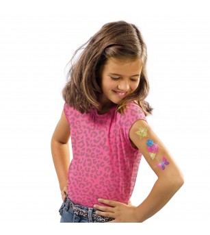 Set de tatuaje pentru copii - Personalizare in culori cu sclipici - Stickere copii și abțibilduri Set de tatuaje pentru copii - Personalizare in culori cu sclipici - Stickere copii și abțibilduri