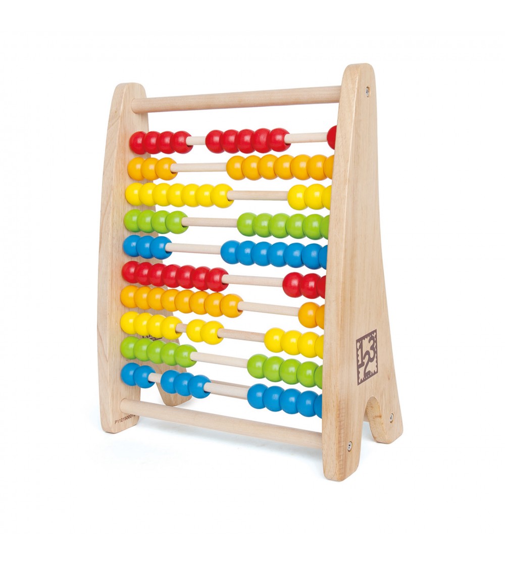 Jucarie din lemn - Abac curcubeu - Jucării matematică