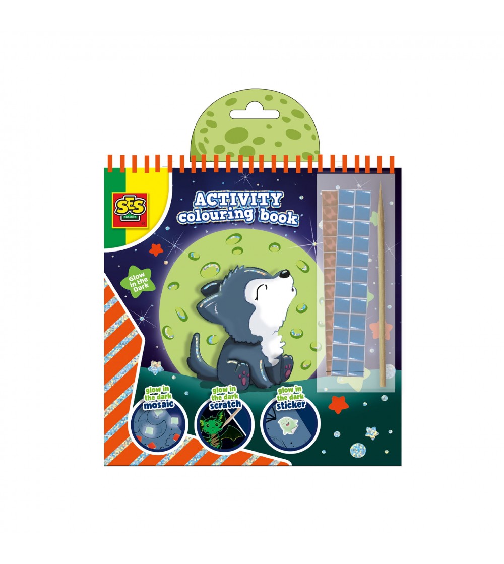 Carte de colorat 3 in 1 pentru copii, cu animale, luminiscenta - Seturi de pictura și desenat Carte de colorat 3 in 1 pentru copii, cu animale, luminiscenta - Seturi de pictura și desenat