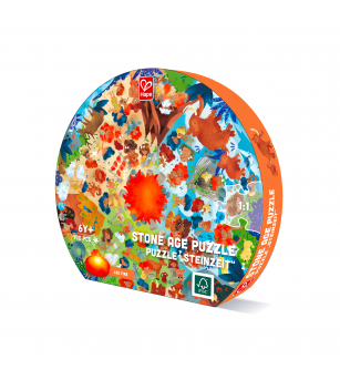 Puzzle copii epoca de piatra, cu lumini led (102 piese) - Puzzle copii