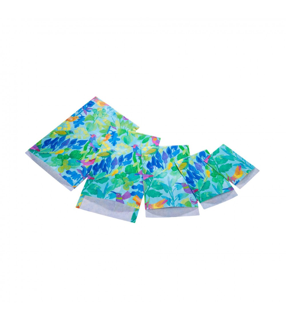 Punga cadou din hartie - Pasari (XL - 27 x 42cm) - Set papetarie si jurnale copii