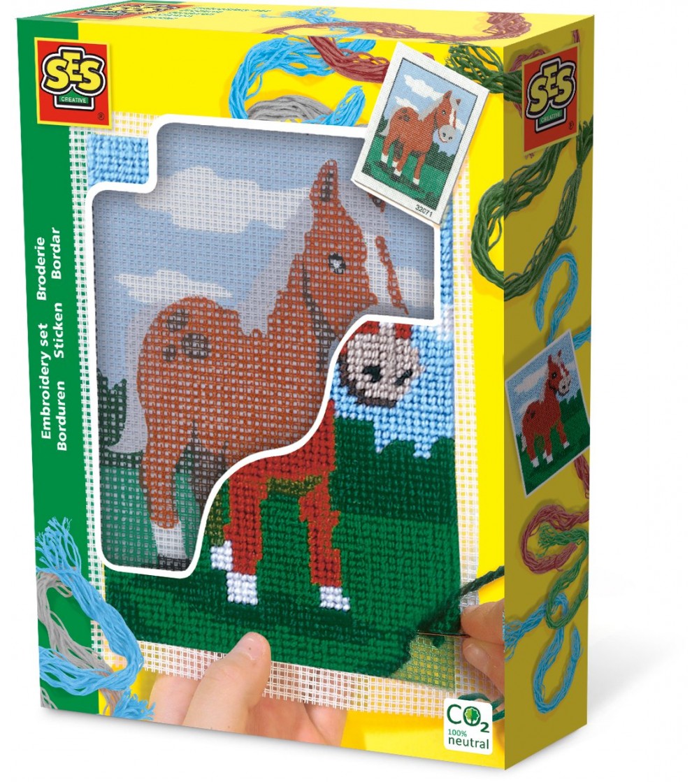 Set creativ - Broderie cal - Seturi de cusut pentru copii