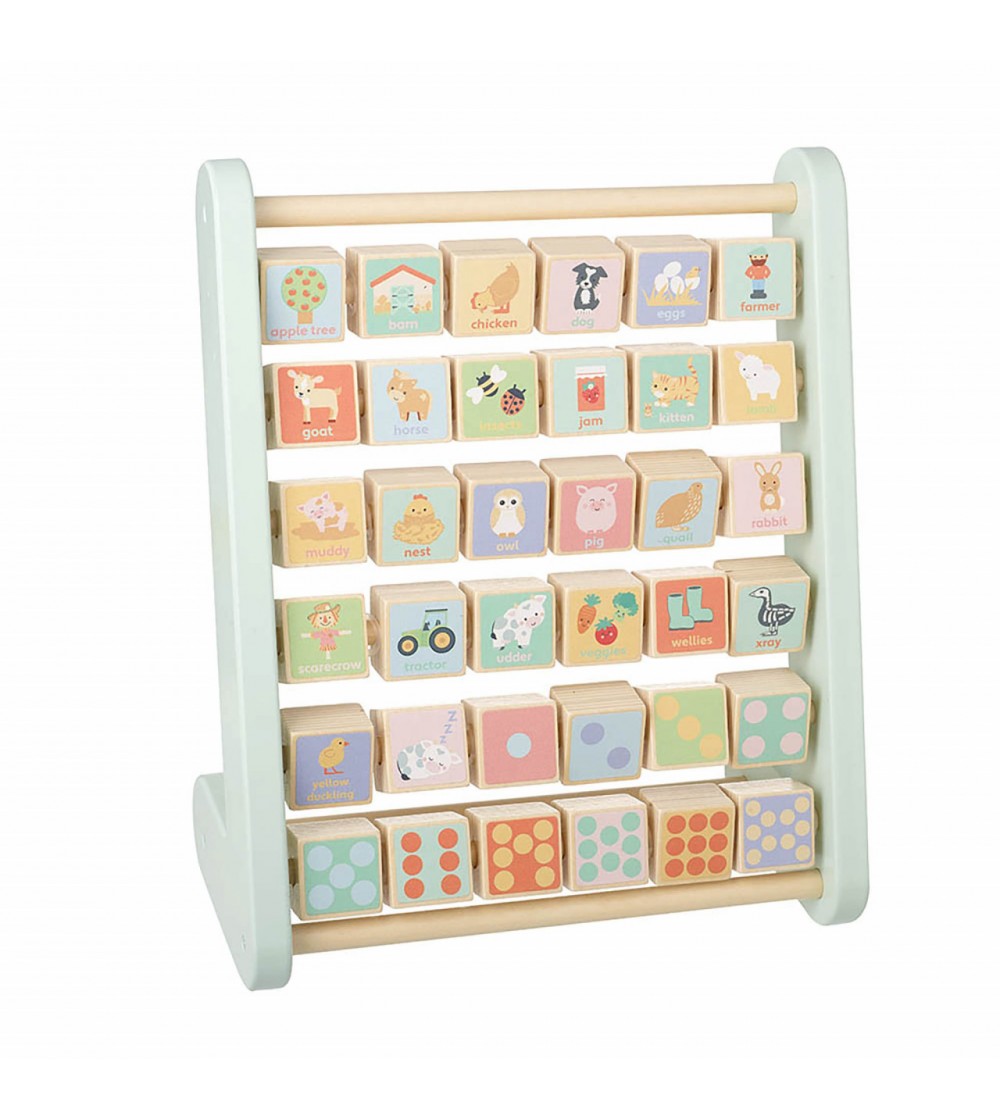 Abac alfabet cu animale de ferma, Orange Tree Toys - Jucării