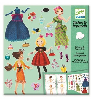 Abtibilduri repozitionabile Moda, Djeco - Stickere copii și abțibilduri
