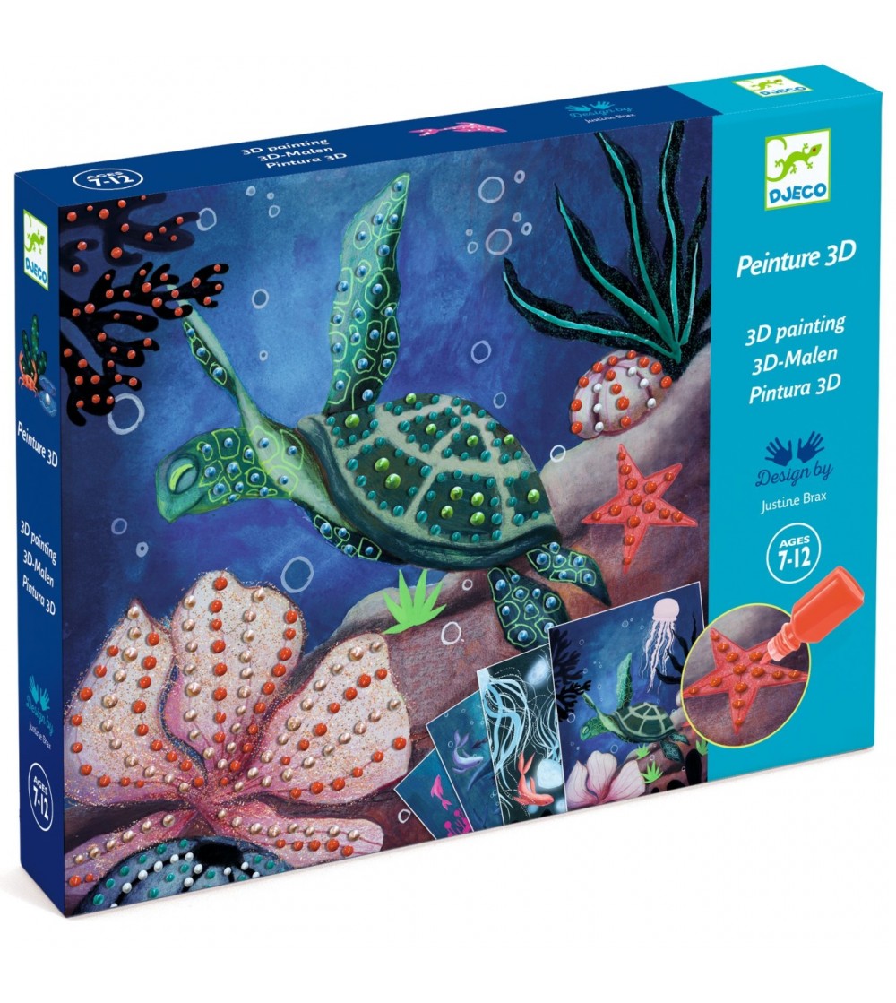 Atelier de pictura 3D Abisuri, Djeco - Seturi de pictura și desenat