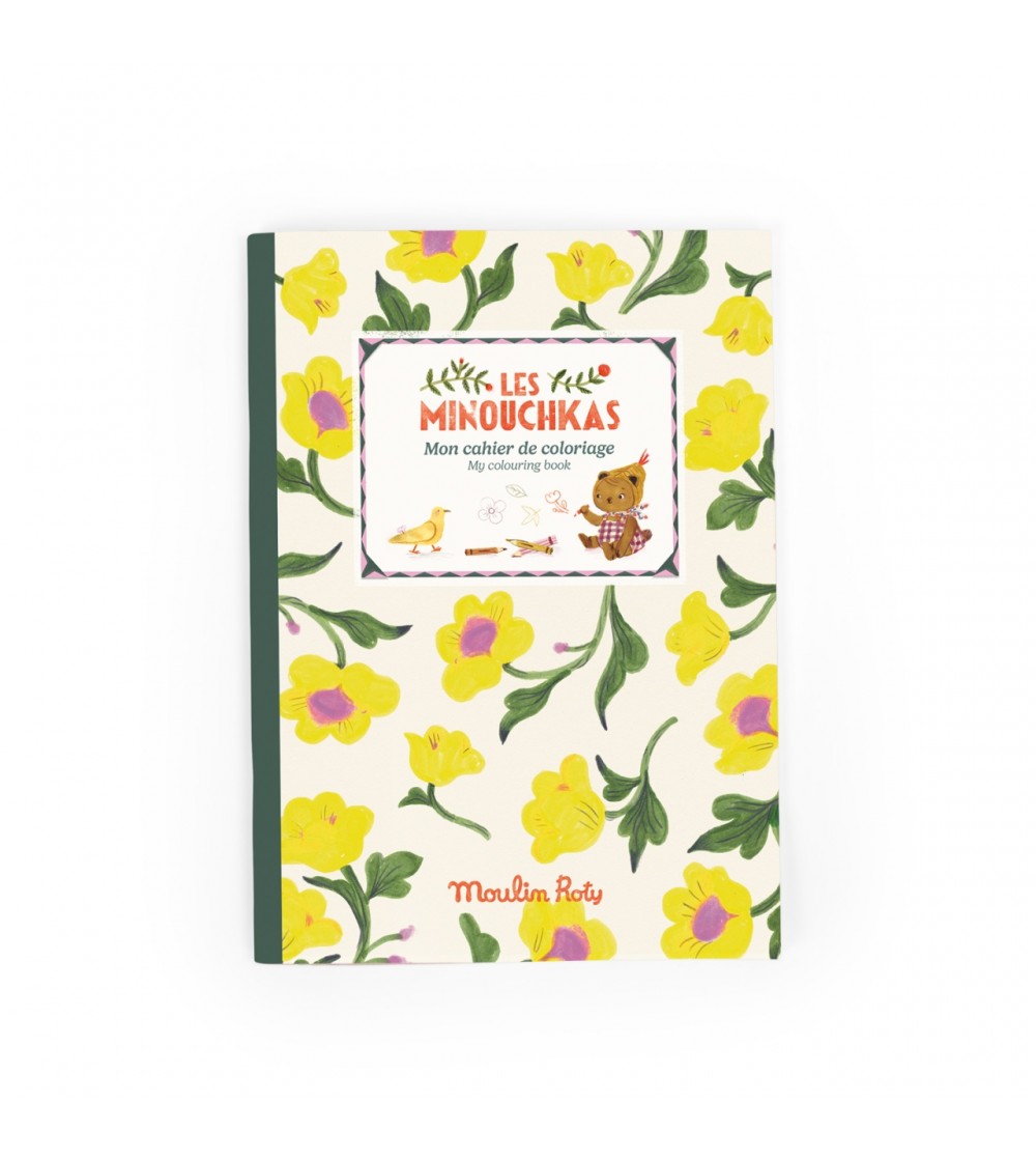 Carte de colorat Minouchkas, Moulin Roty - Stickere copii și abțibilduri
