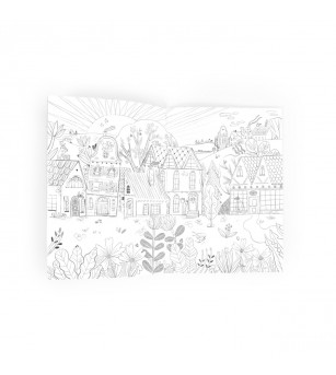 Carte de colorat Minouchkas, Moulin Roty - Stickere copii și abțibilduri
