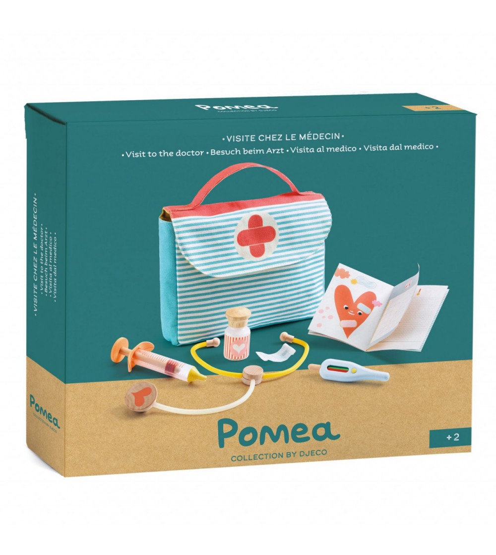 Colectia Pomea Set doctor, Djeco - Truse de medic pentru copii