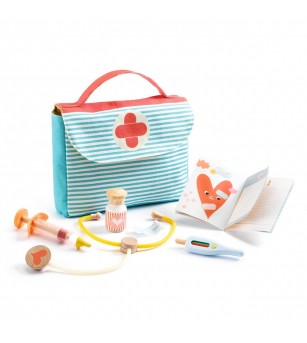 Colectia Pomea Set doctor, Djeco - Truse de medic pentru copii