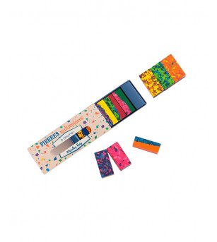 Cuburi cerate multicolore pentru desen, Moulin Roty - Creioane, radiere si ascutitori