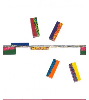 Cuburi cerate multicolore pentru desen, Moulin Roty - Creioane, radiere si ascutitori