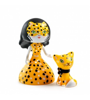 Figurina Arty Toys Printesa Feline si motanul Cleo, Djeco - Figurine Figurina Arty Toys Printesa Feline si motanul Cleo, Djeco - Figurine