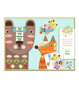 Joc creativ Animale gigantice, Djeco - Seturi creative DIY Joc creativ Animale gigantice, Djeco - Seturi creative DIY