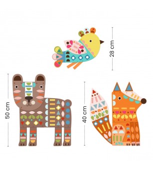 Joc creativ Animale gigantice, Djeco - Seturi creative DIY Joc creativ Animale gigantice, Djeco - Seturi creative DIY