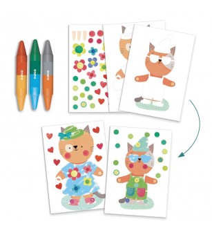 Joc creativ Casa animalelor, Djeco - Seturi creative DIY