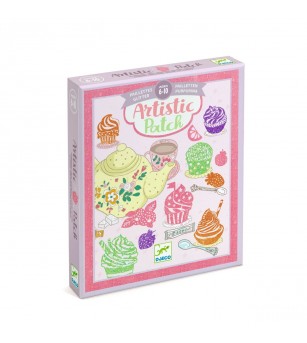 Joc creativ cu sclipici Delicii, Djeco - Seturi creative DIY