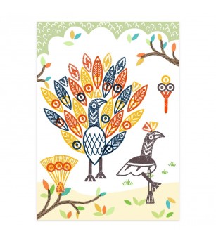 Joc creativ cu stampile Animale surprinzatoare, Djeco - Seturi creative DIY