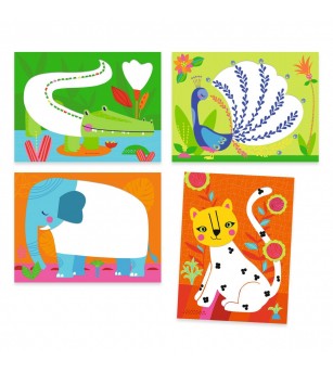 Joc creativ de pictat pentru cei mici Doar puncte, Djeco - Seturi creative DIY