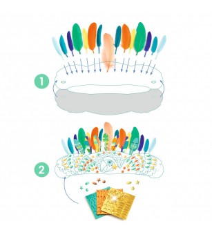 Joc creativ DIY Carnavalul Rio, Djeco - Seturi creative DIY