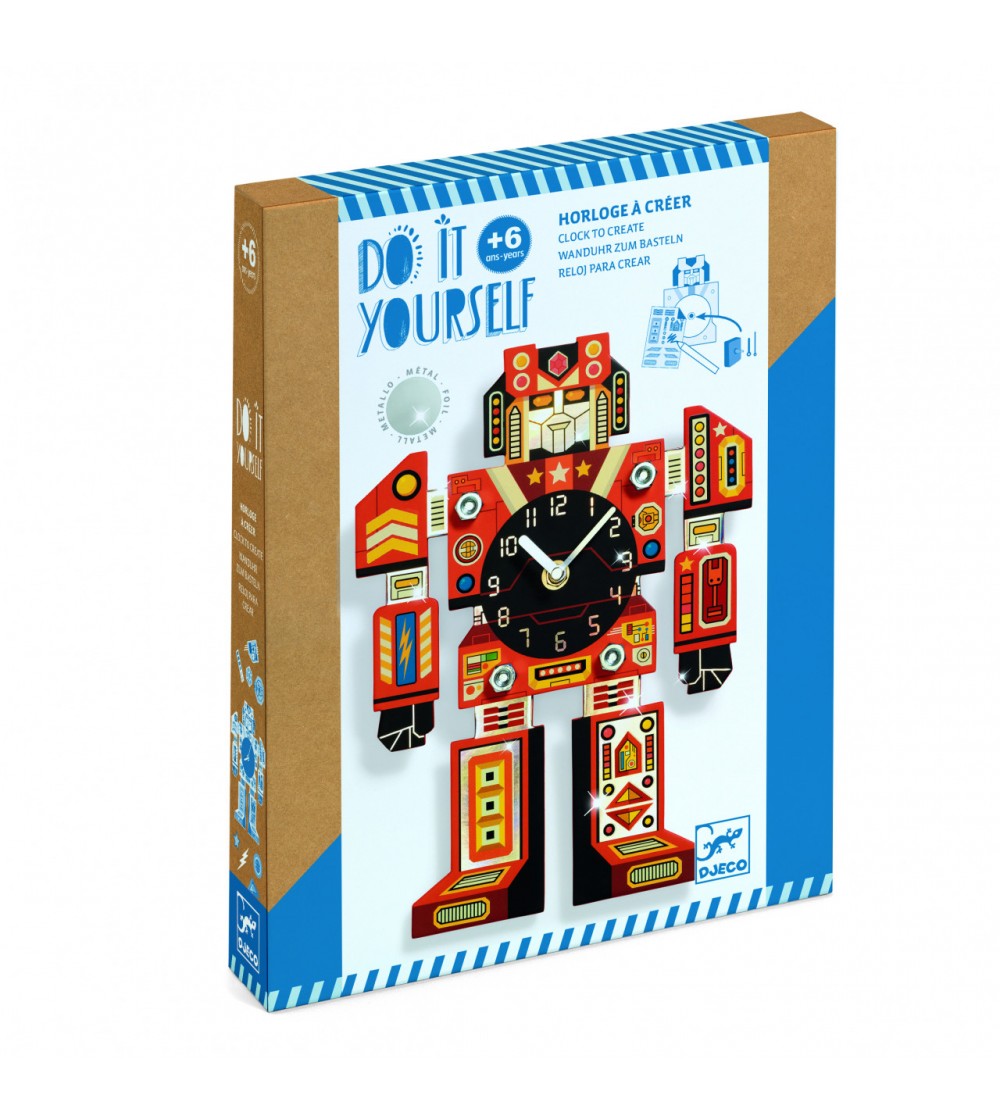 Joc creativ DIY Ceasul robot, Djeco - Seturi creative DIY