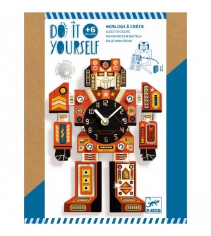 Joc creativ DIY Ceasul robot, Djeco - Seturi creative DIY
