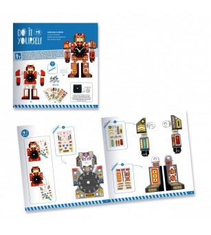 Joc creativ DIY Ceasul robot, Djeco - Seturi creative DIY