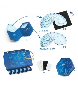 Joc creativ DIY Constelatii, Djeco - Seturi creative DIY