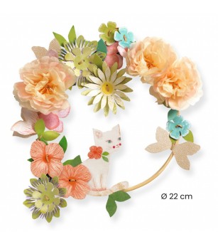 Joc creativ DIY Coronita cu flori Dalia, Djeco - Seturi creative DIY