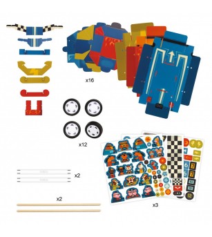 Joc creativ DIY Grand Prix, Djeco - Seturi creative DIY