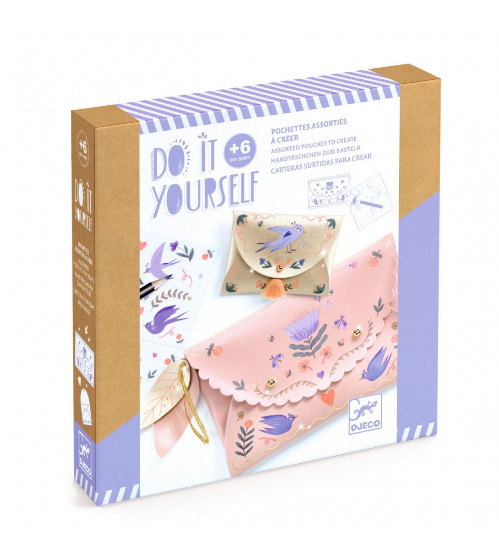 Joc creativ DIY Poseta si portmoneu, Djeco - Seturi creative DIY Joc creativ DIY Poseta si portmoneu, Djeco - Seturi creative DIY