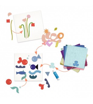 Joc creativ Little papers, Djeco - Seturi creative DIY