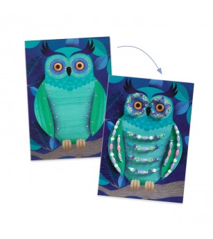 Joc creativ margele Luminează noaptea, Djeco - Seturi creative DIY