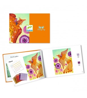 Joc creativ mozaic Creaturi mitice, Djeco - Seturi creative DIY