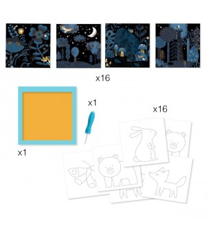 Joc de creatie Dezvaluirea imaginii, Djeco - Seturi creative DIY