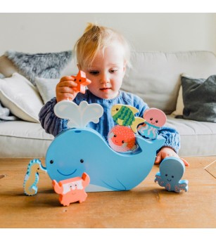 Joc de echilibru din lemn cu fauna marina, Orange Tree Toys - Jucării de lemn si Montessori