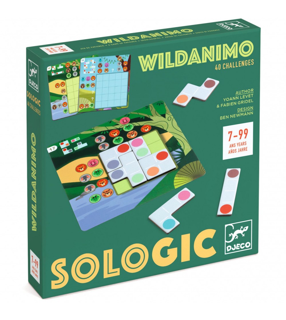 Joc de logica Animale salbatice, Djeco - Jocuri logică