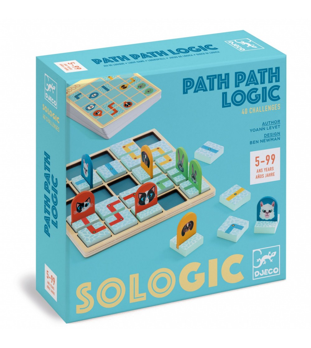 Joc de logica Path Path Logic, Djeco - Jocuri logică