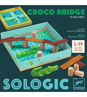 Joc de logica Podul crocodilului, Djeco - Jocuri logică