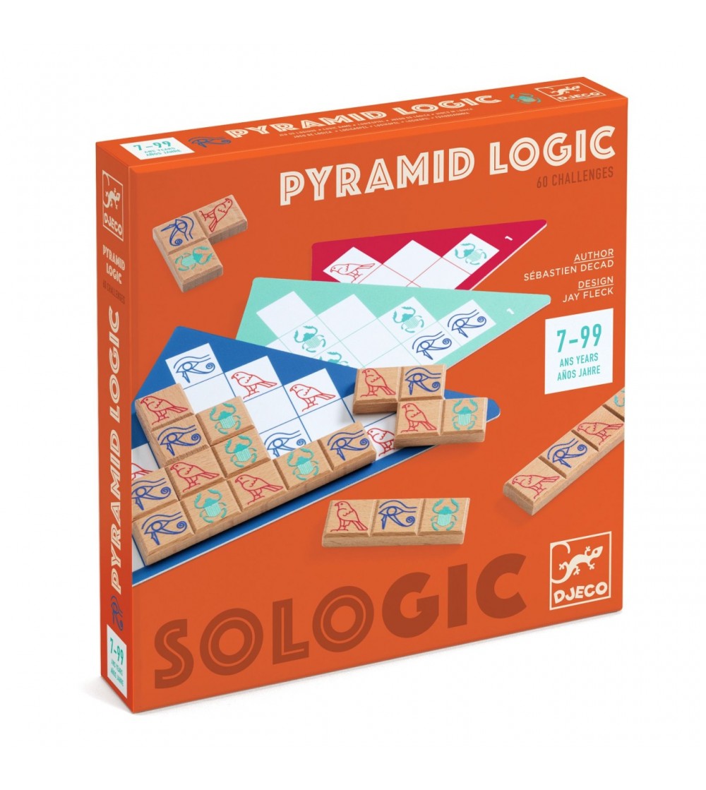 Joc de logica Pyramid, Djeco - Jocuri logică