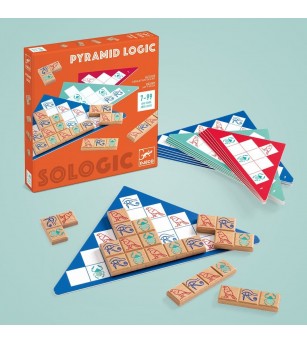 Joc de logica Pyramid, Djeco - Jocuri logică