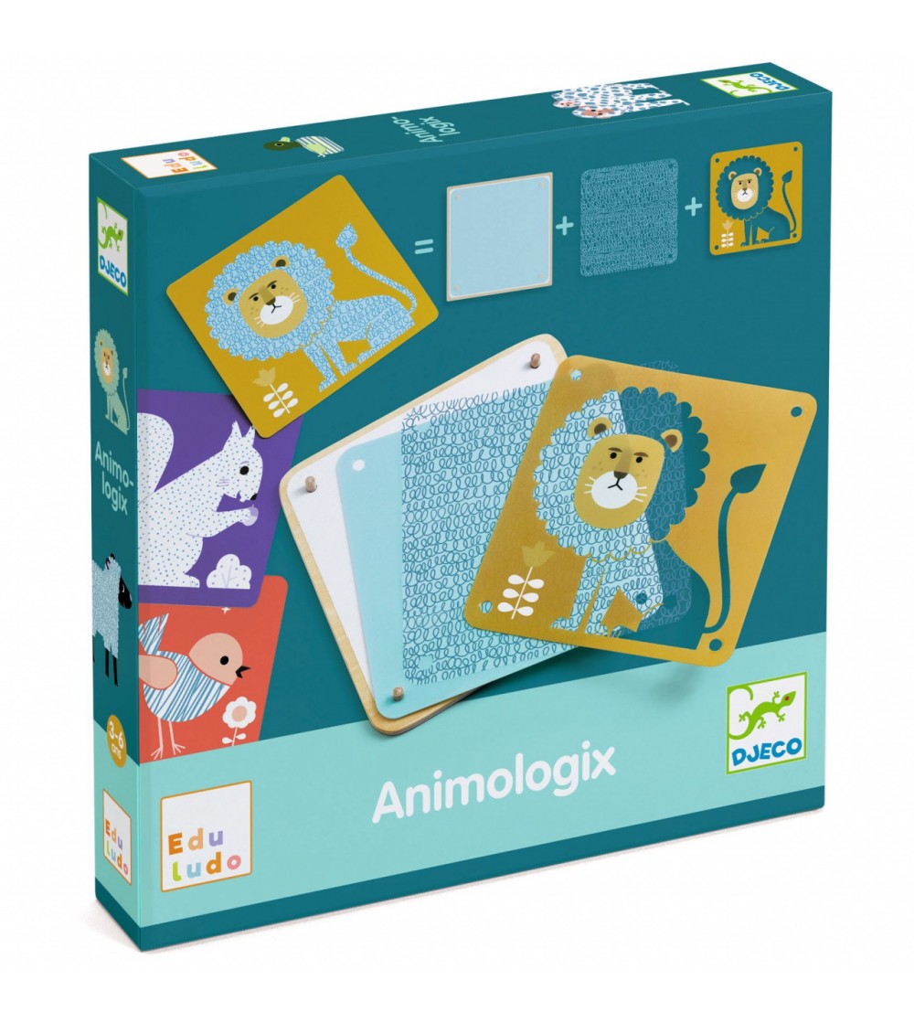 Joc educativ Animologix, Djeco - Jocuri de observație și atenție